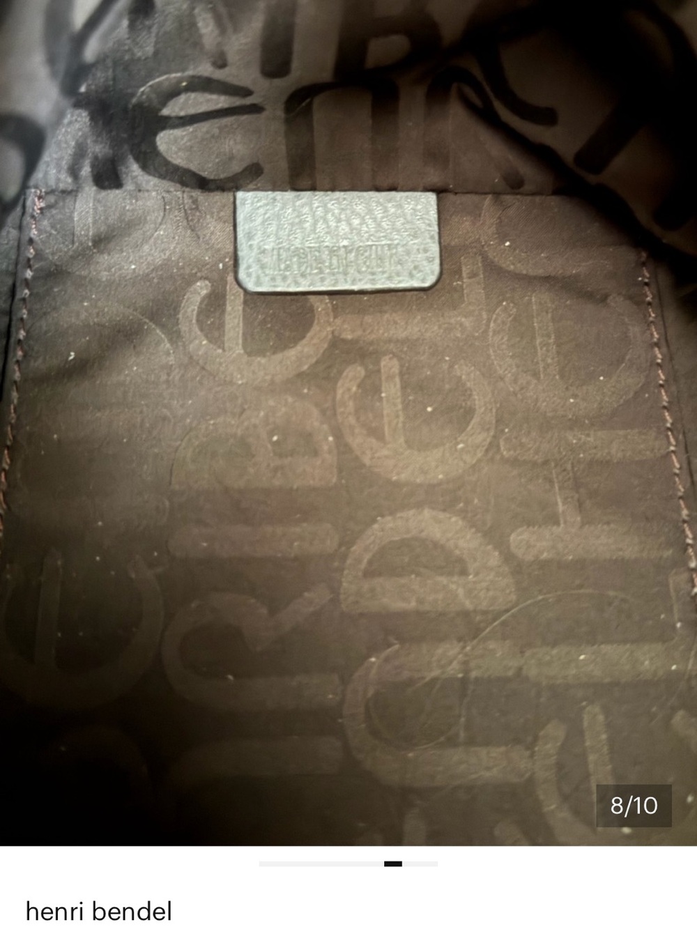 Henri Bendel Grey Pebbled Leather Tote - Picture 9 of 11